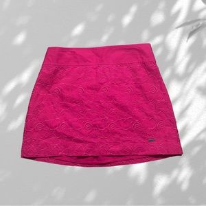 Pink Golfer Skirt with Floral Print
